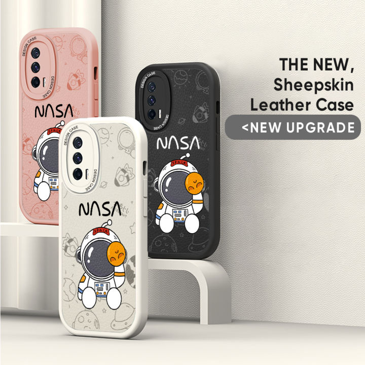 UCUC%20for%20iPhone%20X%20/%20XS%20Back%20Cover%20Cute%20Astronaut%20Leather%20Case%20Soft%20Thin%20Drop%20Resistant%20Phone%20Case%20-%20Image%203