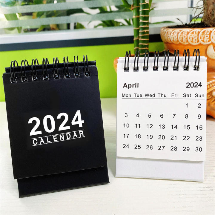 Black%20White%202024%20Desk%20Calendar%20Kawaii%20Coil%20Calendar%20To%20Do%20List%20Monthly%20Daily%20Planner%20Agenda%20Organizer%20Cute%20Office%20Supplies%20-%20Image%205