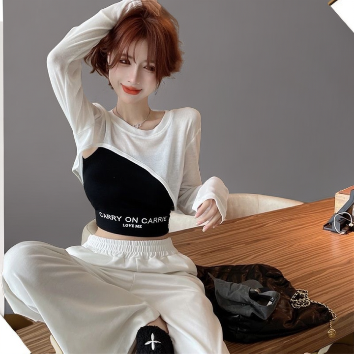 Sweet%20Hot%20Girl%20Internet%20Celebrity%20Irregular%20Sun%20Protective%20Blouse%20Camisole%20Set%20Summer%20jazz%20Top%20Jazz%20Dance%20Two-Piece%20Suit%20-%20Image%206
