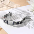 Strap Titanium Bangle Father For Personalized Name Men. 