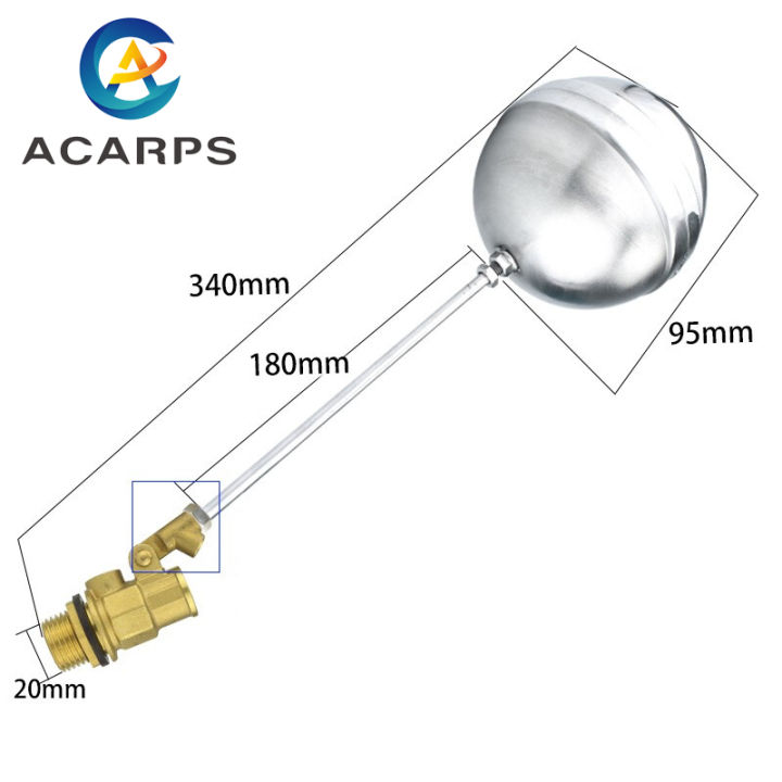 1/2%203/4%201%20Brass%20Float%20Valve%20Cold%20and%20Hot%20Water%20Tank%20Floating%20Ball%20Valve%20Flow%20Control%20Cistern/Expansion%20Tanks%20-%20Image%205