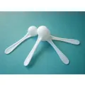100pcs/lot 5 Ml -Bottomed Spoon 2.5g White Spoon 2.5 Gram Food Grade Pp Milk Powder Plastic Scoop. 