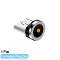 【Essential Good Item】Magnetic Cable plug USB Cable Jack adapter for iPhone 8 pin USB C Micro Type C Plugs Android Fast Charging USB Charger Cord Plug. 