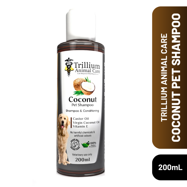 Trillium Coconut Pet Shampoo Cat & Dog 200mL