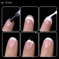 Myyeah 2 Sheet French Tip Guides Nail Sticker White Manicure Stripe Lines Adhesive Decals Nail Art DIY Professional Tool. 