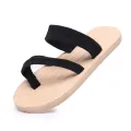 Women Shoes Summer Bohemian Clip Toe Flip Flops Non-Slip Flat Slippers Beach Shoe Fashion Beach Sandals Female Slipper Slides. 