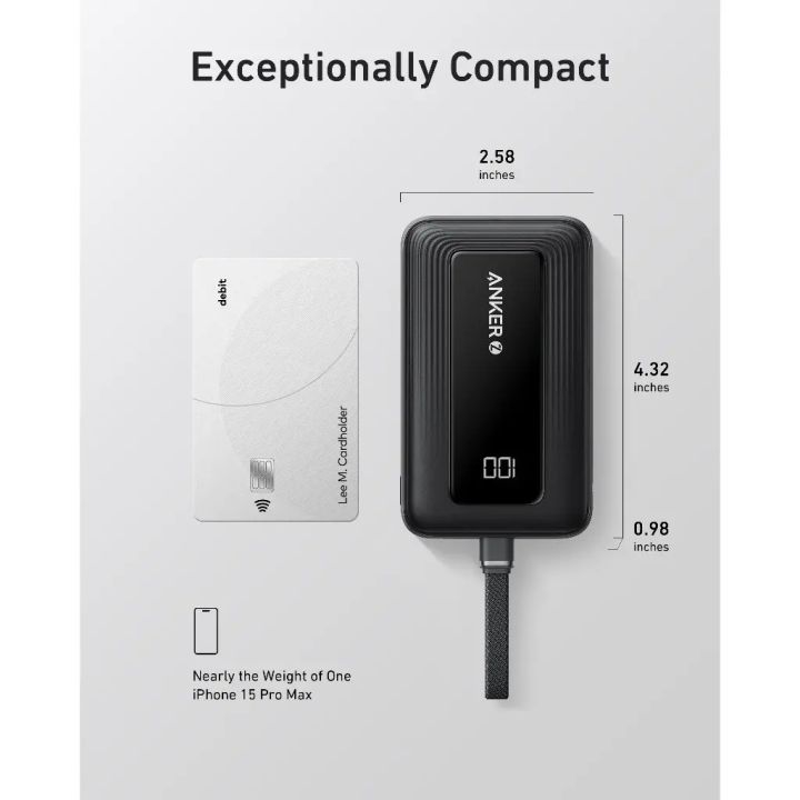 Anker%20Zolo%20Powerbank%2010000mAh%2030W%20Power%20Bank%20Portable%20Charger%20with%20Built-in%20USB%20C%20Cable%20A1688%20-%20Image%204