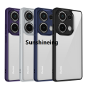 Frame protective case Pro Pi Note protective case, suitable for 4G transparent hard phone case lens 5G mi Note Xiaomi Redmi 13 P for Redmi 13 13 Plus 13C TPU.. 
