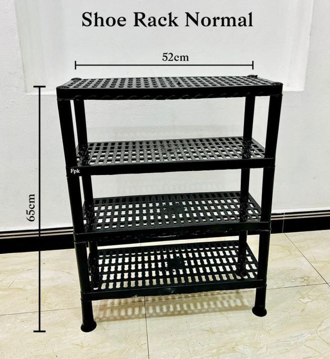 4%20Tier%20Plastic%20Shoe%20Rack%20Black%20-%20Image%203