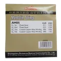 Alice AM05 Mandolin separate Strings Loose, Loop End, E-A-D-G x2, 0.011/0.015/ 0.026/ 0.040inch one by one Plated Steel Plain String, Silver-Plated Copper Alloy Winding, (85/15 Bronze Color) Anti-Rust Coating kandy musical hub. 