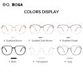 OQ BOGA 6 Colors Fashion Anti Blue Light Radiation Computer Glasses Women Men Eye Protection Glitter Border Frame Eyewear. 
