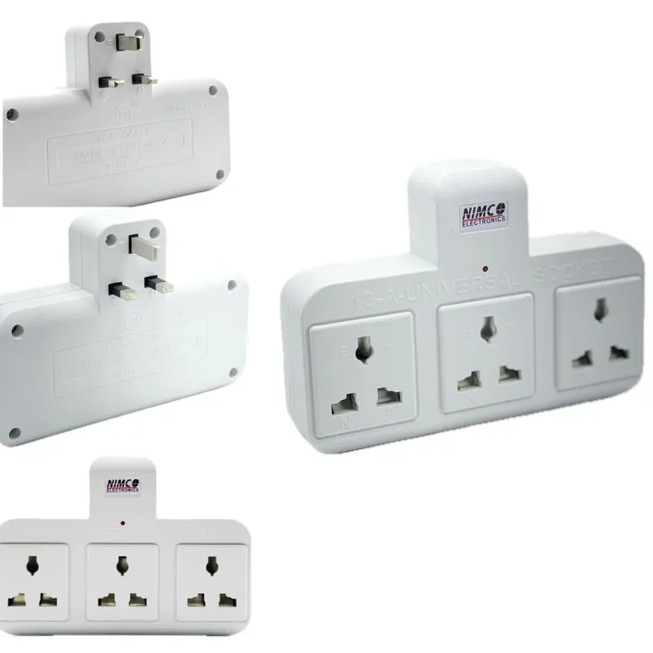 Multi%20plug%20wall%20Socket%20adapter%20-%2013A%20Square%20Pin%20Multi%20Socket%203%20way%20Universal%20type%20outlet%20-%20%20Travel%20adapter%20-%20Image%209