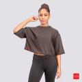 Women's TOFO Activewear Crop Top In Black. 