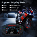 Motorcycle LED Speedometer LED Speedometer LCD Digital Odometer Fuel Gauge for 1/2/4 Cylinder. 