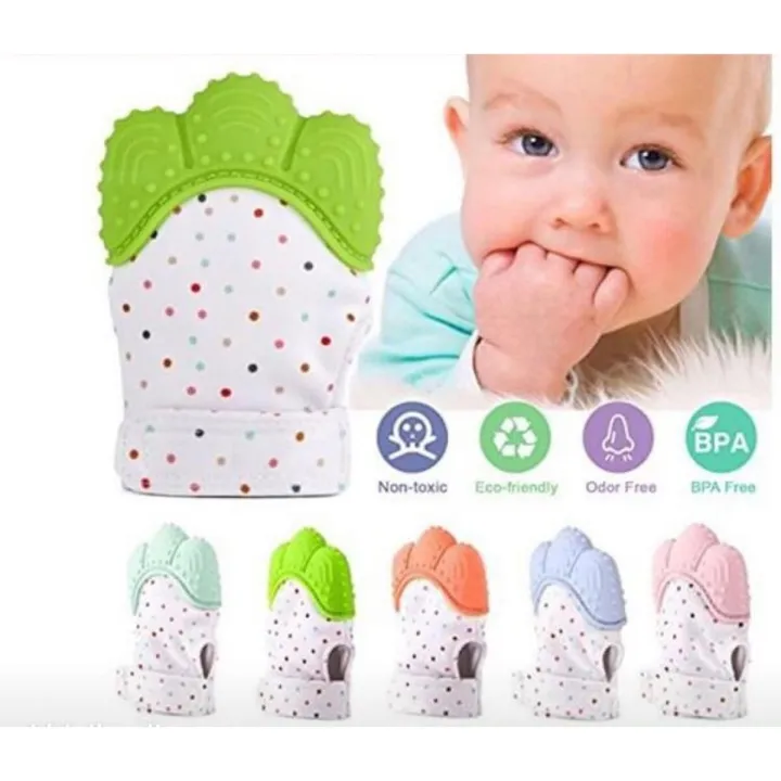 1 Piece ONLY BABY Glove type Baby Kid Teething Silicon Teether