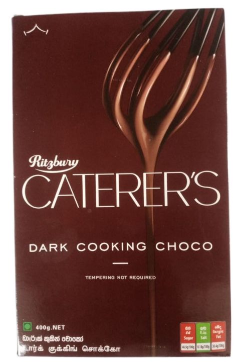 Ritzbury Cooking Chocolate Dark 400G