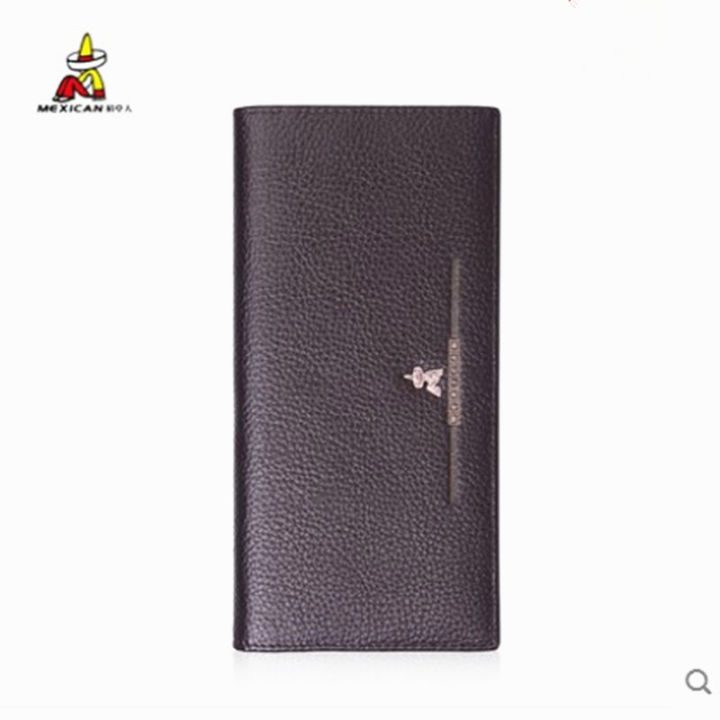Scarecrow%20Men's%20Wallet%20Long%20Genuine%20Leather%20Wallet%20New%20First%20Layer%20Cowhide%20Soft%20Leather%20Wallet%20Clutch%20-%20Image%204