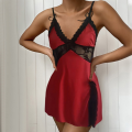 Women Sleepwear Attractive Sleeveless Mini Above Knee Women Sleepshirt Dress. 