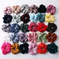 Scrunchies Satin Elastic Hair Ponytail And Hand Band Scrunchies - Free Size. 