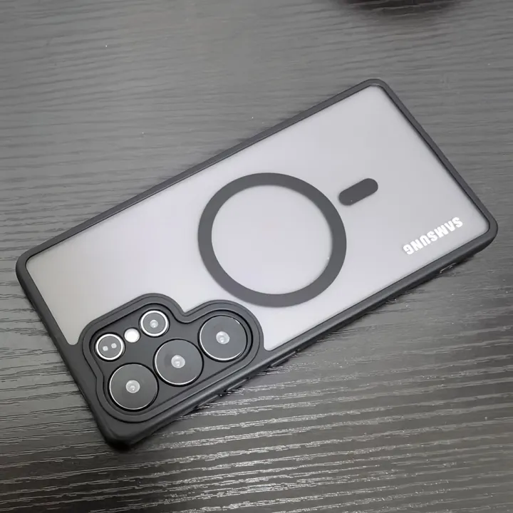 Samsung%20Galaxy%20S25%20S24%20S23%20S22%20Ultra%20Plus%20FE%20A%2056%2036%20A55%2035%20Case%20Wireless%20Magnetic%20Charging%20For%20Magsafe%20Charger%20MatteClear%20Cover%20-%20Image%203