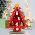 ECHIDNA Christmas Decoration Stunning Visual Effect Xmas Holiday Party Wooden Desktop Xmas Tree. 