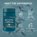 ‎ZEROHARM Gut Army Probiotics for Constipation & IBS 60 Veg Capsules, 100 billion CFU for Constipation Relief, Stomach & Colon Cleanser, Diarrhea, Bloating & Acidity, Improve Digestive Health(FROM INDIA)NUSS. 