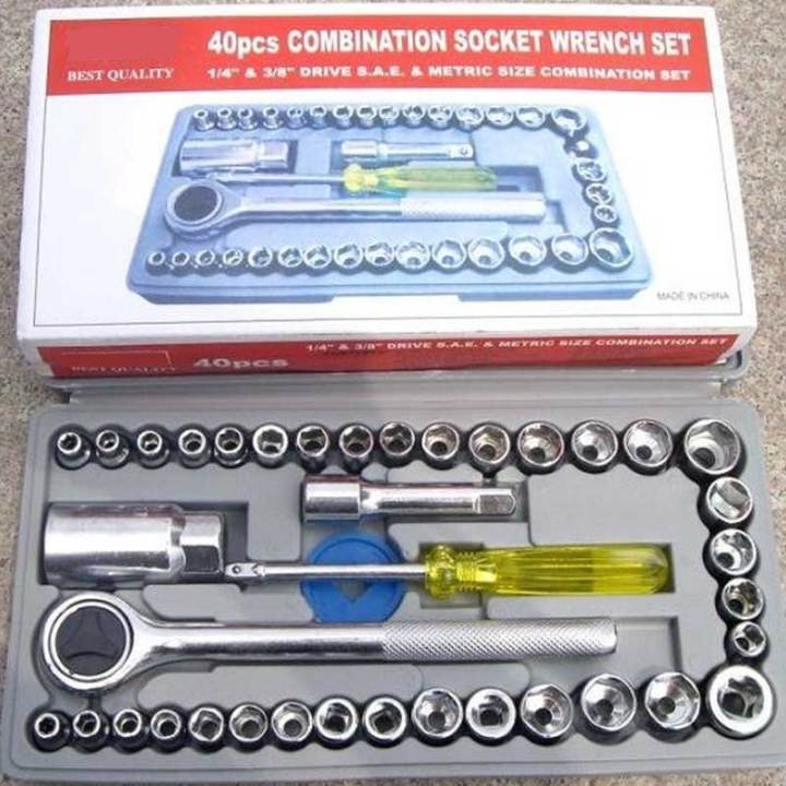 40 PCS Socket Wrench Repair Tool Set