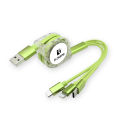 One 14-speed charging cable for USB Fast Type C1 USB E 3-in-1 FLOVEM Cable for Lightning Micro for iPh charger Fast charging of Android phones. 