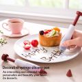 Silicone Fondant Cake Pen Pastry Icing Writing Syringe Baking Decor DIY Tools Chocolate Decorating tools Kitchen Accessories. 