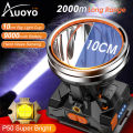 Auoyo Headlamp P50 Powerful LED Headlamp Induction Headlight Waterproof Work Light USB Rechargeable Emergency Light Head-mounted Lamp for Outdoor Running Fishing Hiking. 
