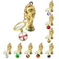 bellylady 2022 Qatar World Cup Trophy Soccer National Flag Keychains Football Souvenirs Backpack Accessories Special Gifts. 