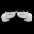 Multi-sizes 110mm Toilet Shifter Pipe Offset Design PVC Plastic Offset Flange Adapter Flange Shifter Extension Adapter Plumbing Drainage Adapter Drainage Systems. 