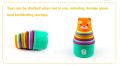 Stacking Pile Up Tower Count Cups Baby Toy Numbers Letters Educational Colorful Stacking Cups Plastic Toy. 