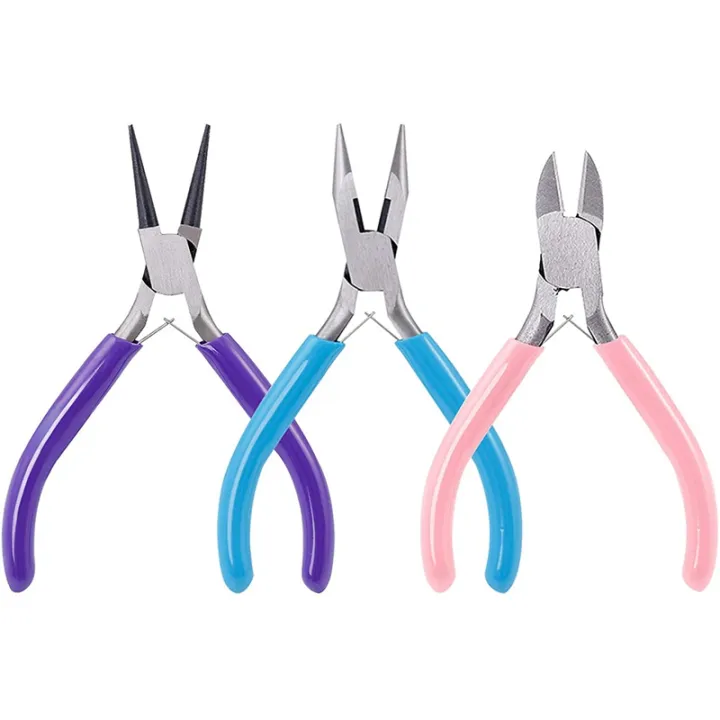 Jewelry%20Pliers%20Set,%203%20Pack%20Jewelry%20Making%20Tools%20Kit%20Round%20Nose%20Pliers%20-%20Image%203