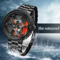 【Miga Plaza】Watches Men Wristwatch Clock Men's Wheel Rim Hub Watch Custom Design Sport Car Creative Men Wrist Watch. 