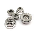 2pcs M4 M5 M6 M8 M10 M12 304 A2-70 Stainless Steel Prevailing Torque Type All Metal Flange Hex Self Locking Nut Locknut. 