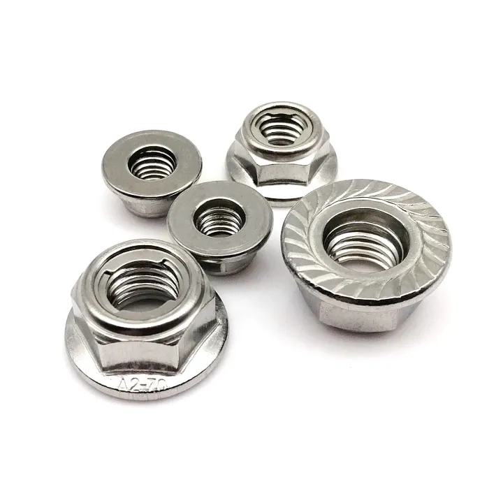2pcs%20M4%20M5%20M6%20M8%20M10%20M12%20304%20A2-70%20Stainless%20Steel%20Prevailing%20Torque%20Type%20All%20Metal%20Flange%20Hex%20Self%20Locking%20Nut%20Locknut%20-%20Image%202