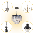 Ceiling Lighting Canopy Kit Pendant Light Plate Cover with All Mounting Hardware for Chandelier or Pendant Light Black. 