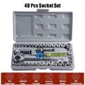 AIWA Best Quality  40pcs Combination Socket Wrench Set with Metric Size Combination Set. 