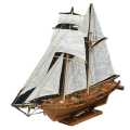 1100 Halcon Wooden Sailing Boat Model DIY Kit Ship Assembly Decoration Gift. 