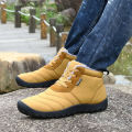 2024 Winter Snow Boots For Men Women Keep Warm Cotton Shoes Platform Outdoor Hiking Shoes Plush Warm High Ankle Boots Sneakers. 