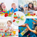 Wooden Rainbow Column Tower Stacking Rings Toy Classic Stacker Wooden Shape Color Recognition Sorting & Stacking Block Puzzle for 3-6 Year Olds. 