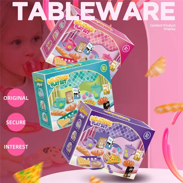33pcs%20Play%20House%20Kitchen%20Toy%20Set%20Children%20Tea%20Party%20Play%20Set%20for%20Kids,%20Role%20Playing%20Toy%20with%20Dessert%20and%20Tableware%20Pink%20-%20Image%204