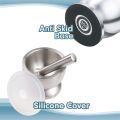 Mortar And Pestle Stainless Steel Spice Grinder Pill With Lid For Crushing Grinding Ergonomic Design With Comfy Grip. 