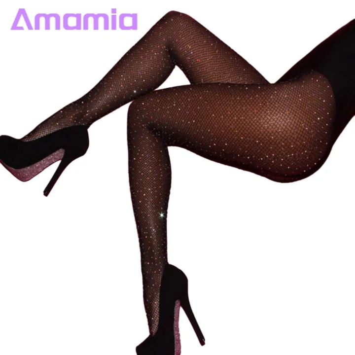 Elegant%20Rhinestone%20Hosiery%20Sparkling%20Rhinestone%20Fishnet%20Pantyhose%20for%20Party%20Club%20Look%20High%20Elasticity%20Anti-slip%20Design%20Favorite%20Rhinestone%20Pantyhose%20-%20Image%204
