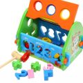 Montessori House toys Wooden Multifunctional Disassembly Smart House Children Shape Color Cognitive Matching Digital Educational Toys Baby Toys Learning toy nursery toy Brain Boosting toy  Nursery toy. 