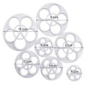 7 Pcs Peony Petal Flower Cake Cutters Set Fondant Biscuits Cutter Decorating Mold Gum Paste Tool Rose Cutter Fondant Cake Tools. 