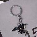【Wildfolk Studio】Toothless Dragon Keychain Cute Cartoon Couple DIY Buckle Pendant with Male and Female Ring Ins Personalized and Creative New Sch. 