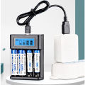 LCD Display AA / AAA Battery USB Charger 4 Slots For NI-MH /NI-CD AA AAA 1.2V Rechargeable Battery Indicator Battery Charger. 