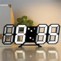 3D LED Digital Alarm Clock Wall Clocks Time/Date Multifunctional Creative Clock USB Plug In Electronic Clock for Home Decoration. 
